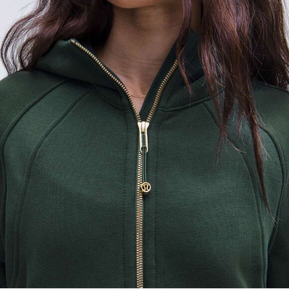 Like New lululemon Scuba Oversized Half-Zip Hoodie, Legacy Green/Gold, Size M/L - Picture 1 of 7
